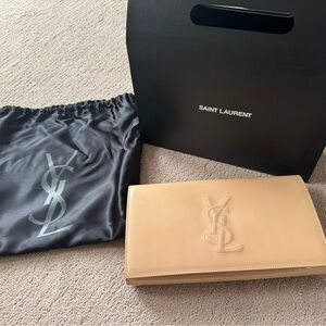 Saint Laurent Tan Clutch